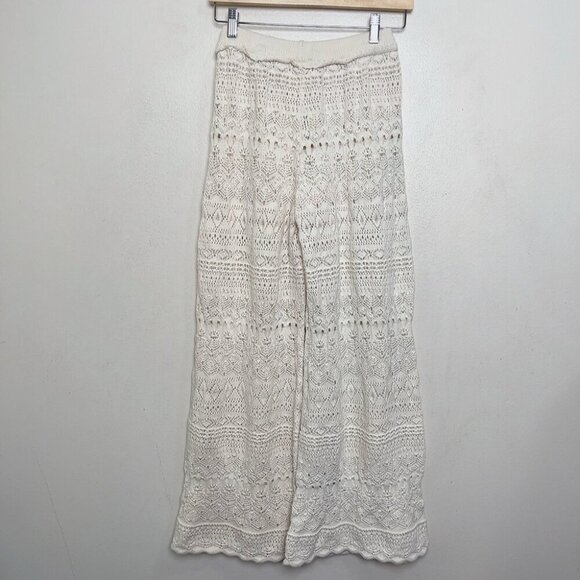 Miou Muse Womens Medium Crochet Pattern Pants - Picture 13 of 14